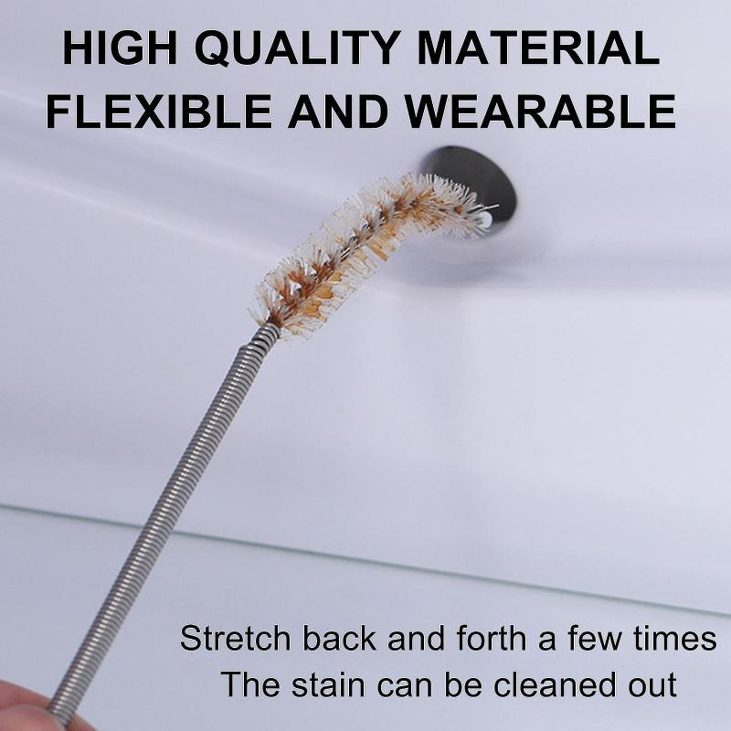 Refrigerator Brush:  Flexible Long Stem, Gentle Thorough Cleaning - Compact Deep-Reach Head Drain Hole Cleaner for Fridge Pipe Maintenance & Clog Prevention - Image 5