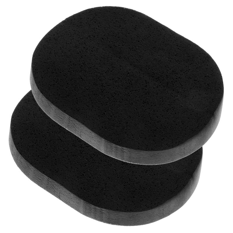 2pcs Black Facial Cleaning Sponge with Charcoal for Skin Cleansing Exfoliating - Image 5