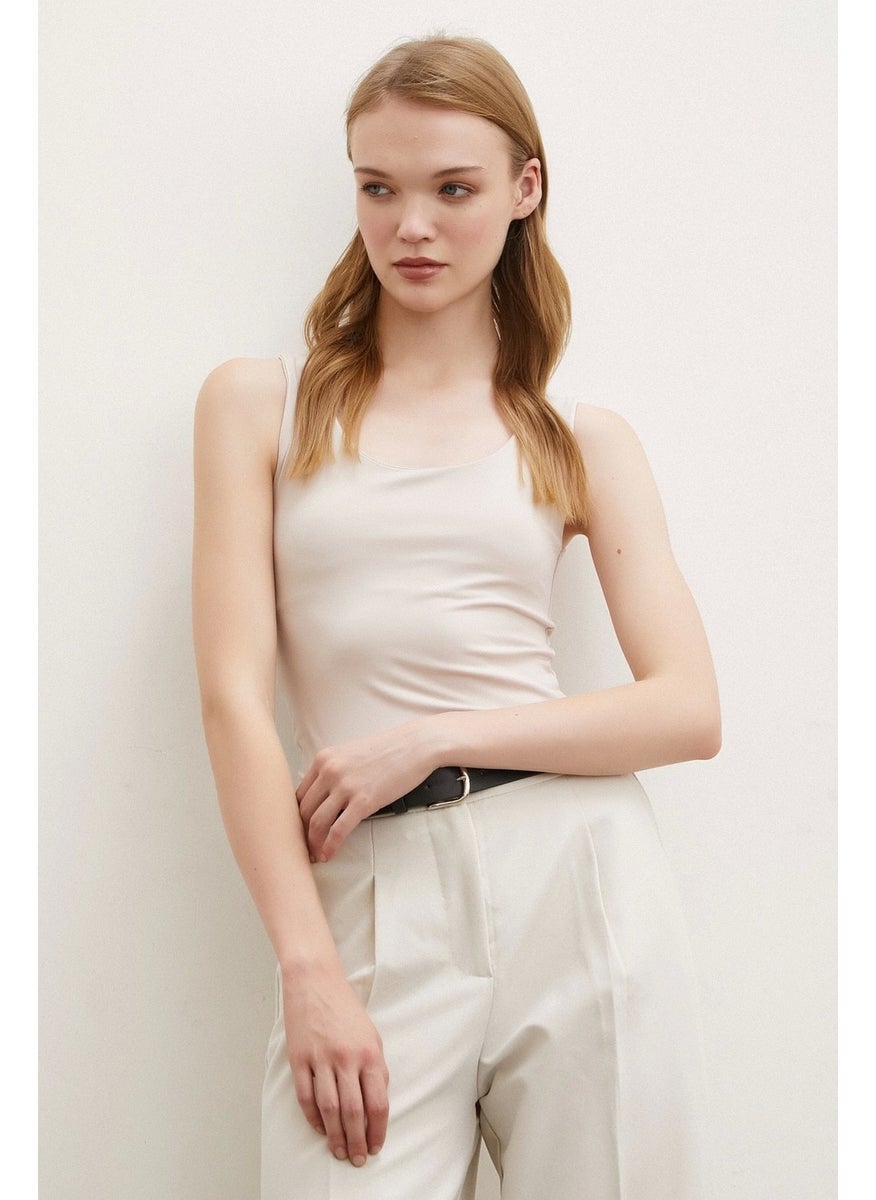 Never More Lined Undershirt Mink  - Image 3