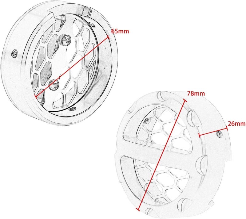 QASULER High Flow Motorcycle Air Filter - Image 2