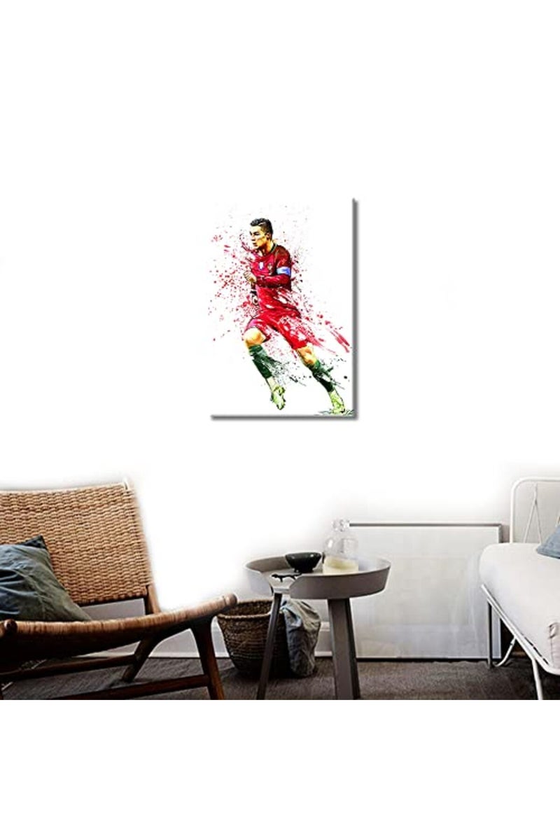 TISHIRON Canvas Wall Art Football Sport Posters Cristiano Ronaldo Painting Artwork Modern Home Decor - Image 4