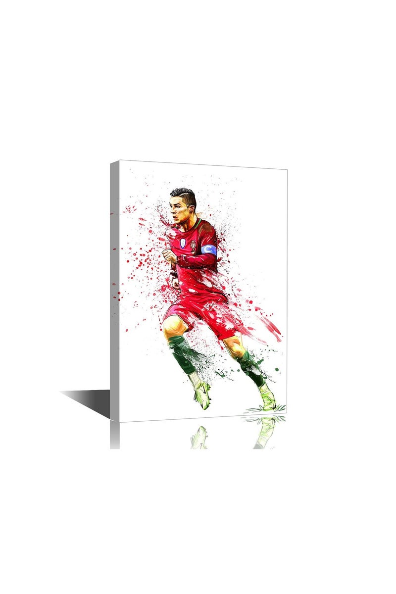 TISHIRON Canvas Wall Art Football Sport Posters Cristiano Ronaldo Painting Artwork Modern Home Decor - Image 1