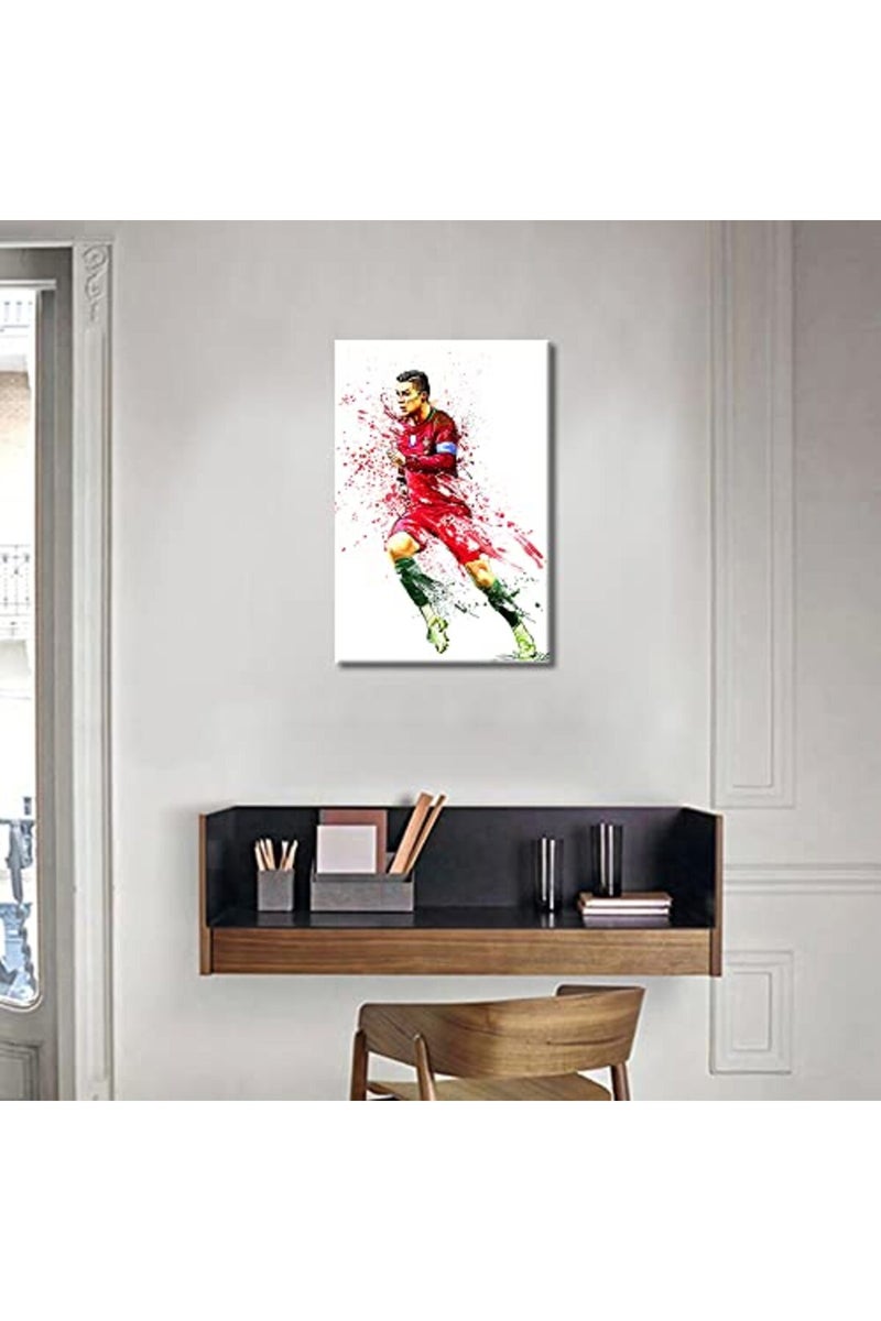 TISHIRON Canvas Wall Art Football Sport Posters Cristiano Ronaldo Painting Artwork Modern Home Decor - Image 5