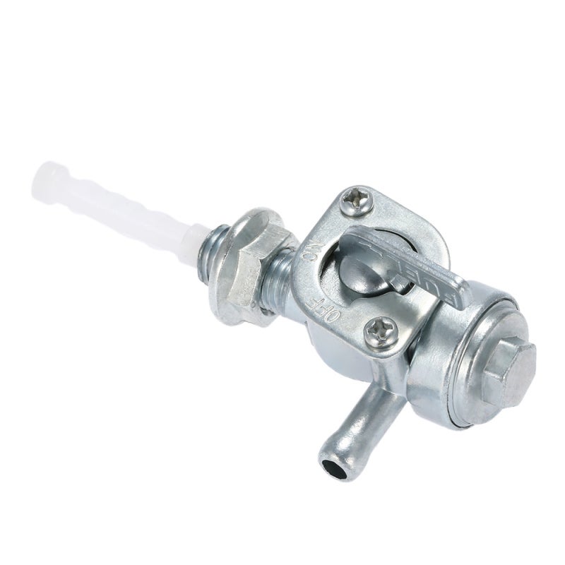 Fuel Shutoff Valve: Silver High-quality Durable ON/OFF Valve With Strainer - Easy Installation Replacement Valve For Generators Gas Engine Tanks - Image 1