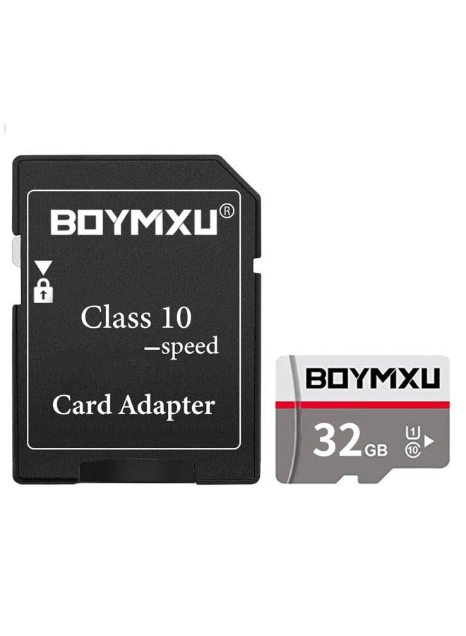 BOYMXU 32GB TF Card with Adapter, Class 10, U1, High Speed, Compatible with Samsung Tablet, Smartphones, Cameras, Laptops, Desktops, Limited 1-Year Warranty  - Image 1