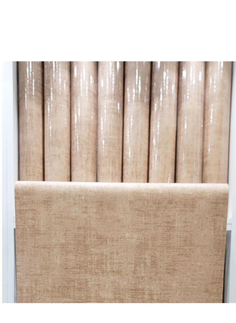 MAF Wallpaper MAF Wallpaper PR786117 Plain Wallpaper PVC Wallpaper For Office, Bedroom, Living Room, Room Decoration, Wall covering, Decorative Paper, Modern Wallpaper.. (Light Brown)  - Image 2