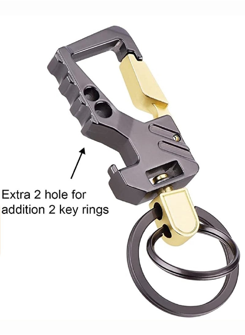 Key Chains EDC Key Rings Bottle Opener Keychain Car Keys Tactical Carabiner Keychain with Clip Llaveros de Hombre for Men and Women