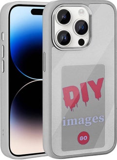 ZORE Apple iPhone 14 Pro Max Case Screen Reflective Smart NFC Cover - Gray 