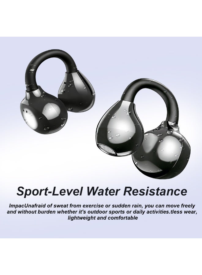 caijin Bluetooth earphones: wireless, clip-on, fast charging, HiFi sound quality, noise cancellation, sports performance, ultra-long battery life, ultra-long standby time - Image 3