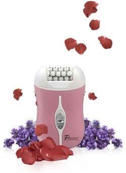 Pursonic Fe120P Cordless Epilator with 40 Tweezers  Rechargeable 2 Speed Epilators Hair Removal for Women  Compact Hair Removal Device for Arms Legs Underarms  Bikini Area Pink