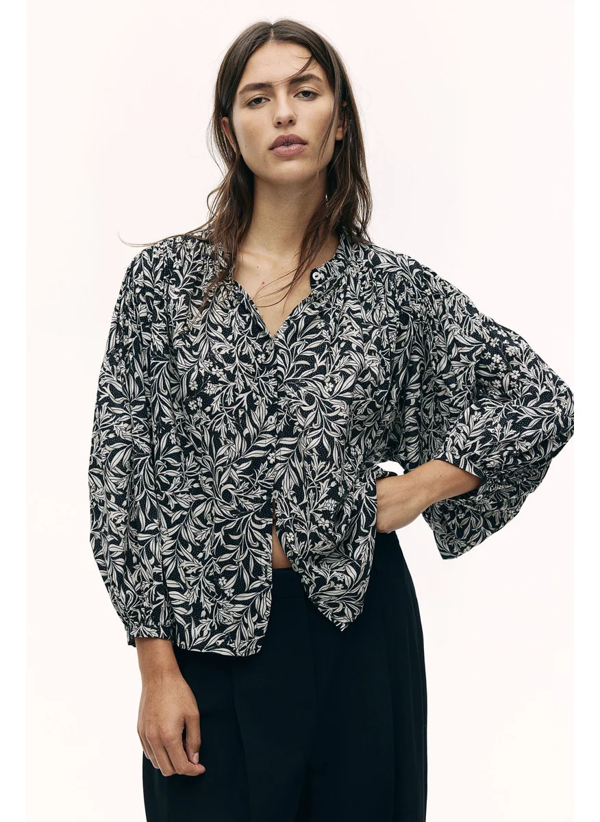 اتش اند ام Balloon-Sleeved Blouse