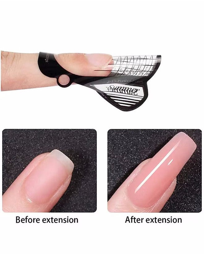 Depend - 100 Pcs Nail Form Extension Sticker, Nail Art Forms Sticker Self adhesive Nail Art Tips Guide Stickers for Acrylic UV Gel Nail Art, Nail Form Extension Sticker - Image 1