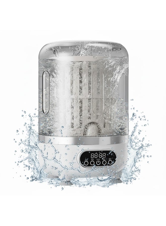 BlueFire 3-in-1 Portable Mini Washing Machine with Dry & Drain - 3L Fully Automatic, USB-C Rechargeable for Underwear, Socks, Baby Clothes | Compact Electric Washer with Digital Display & 1000RPM Wringing - Image 1