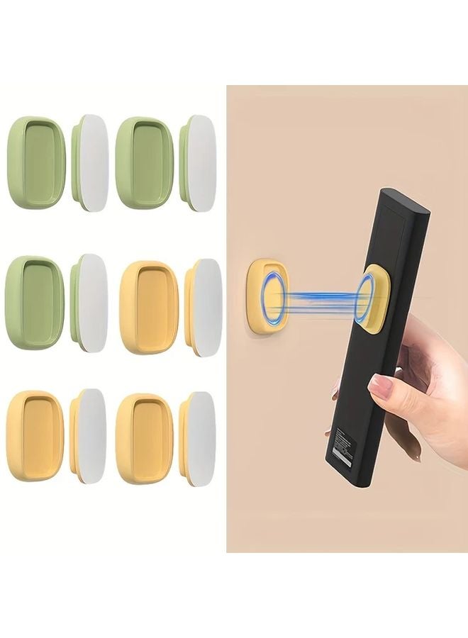 4pcs Colorful Magnetic Remote Control Holder Wall Mount Strong No Drilling - Image 2