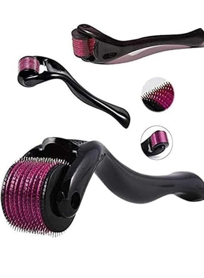 Zekista Derma Roller 0.5mm with 540 Titanium Microneedles for Hair Growth & Skin Care, Beard Growth, Acne Scar Repair, Reusable Facial Microneedling Tool (Black) - Image 4
