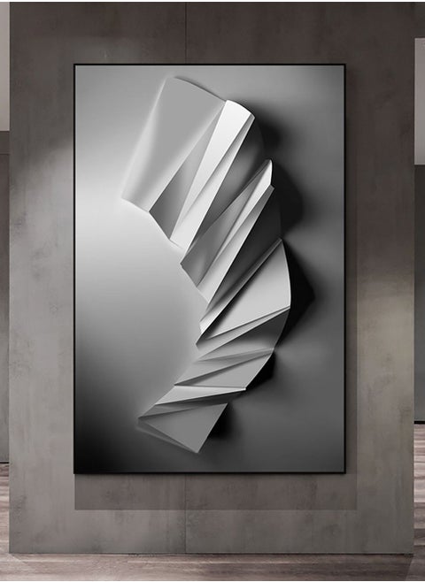 Modern Minimalist Abstract Canvas Paintings Sketch Poster Print Wall Art Pictures for Living Room Bedroom Home Decor with Black Frame 50X70Cm Type B