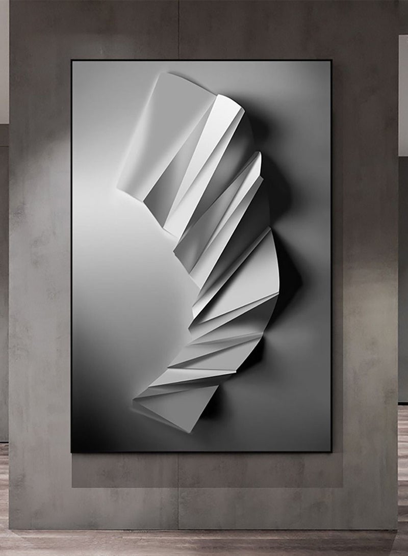 Merry Moments Modern Minimalist Abstract Canvas Paintings Sketch Poster Print Wall Art Pictures for Living Room Bedroom Home Decor with Black Frame 50X70Cm Type B  - Image 1