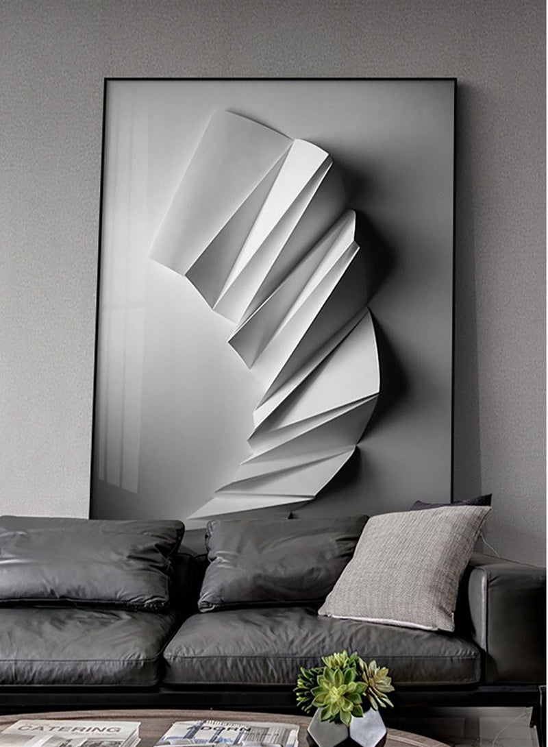 Merry Moments Modern Minimalist Abstract Canvas Paintings Sketch Poster Print Wall Art Pictures for Living Room Bedroom Home Decor with Black Frame 50X70Cm Type B  - Image 3