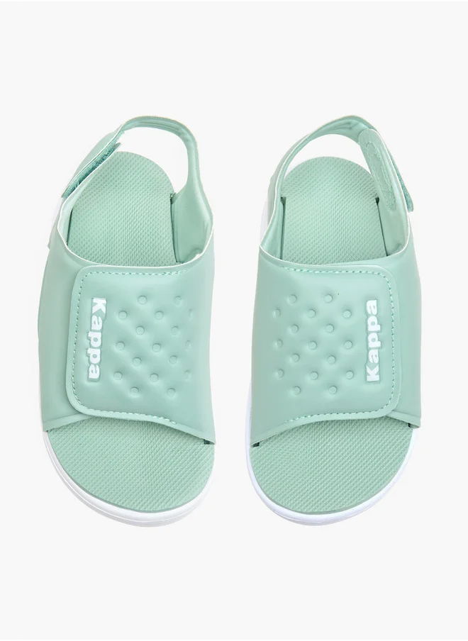 Kappa Girls' Logo Detail Sports Sandals with Hook and Loop Closure - 150685GJ