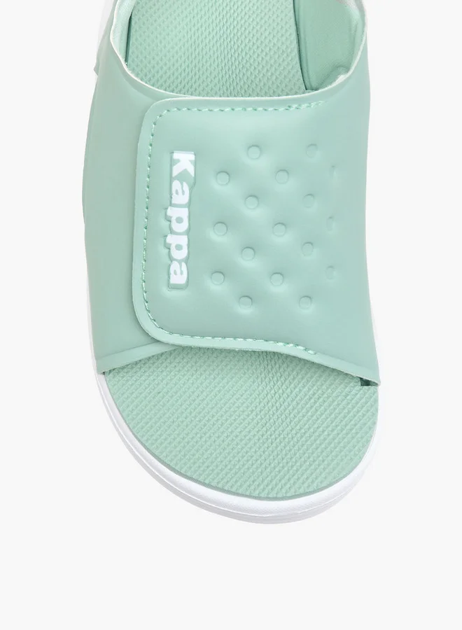 Kappa Girls' Logo Detail Sandals with Hook and Loop Closure