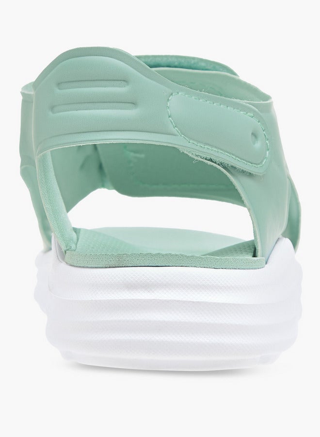 Kappa Girls' Logo Detail Sandals with Hook and Loop Closure - Image 4
