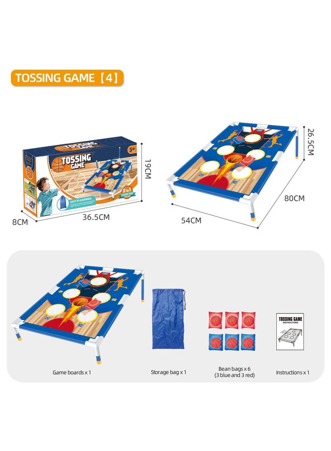 الأزرق جي دبليو <الرياضات الداخلية> رمية أكياس الرمل لوحة التدريب الحسي للأطفال حلقات رمي مجموعات الألعاب - Image 1