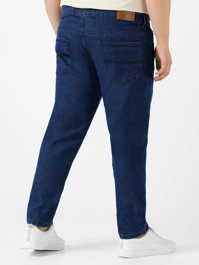 Urbano Fashion  Urbano Plus Men's Blue Regular Fit Denim Jeans Stretchable  | Best Price UAE