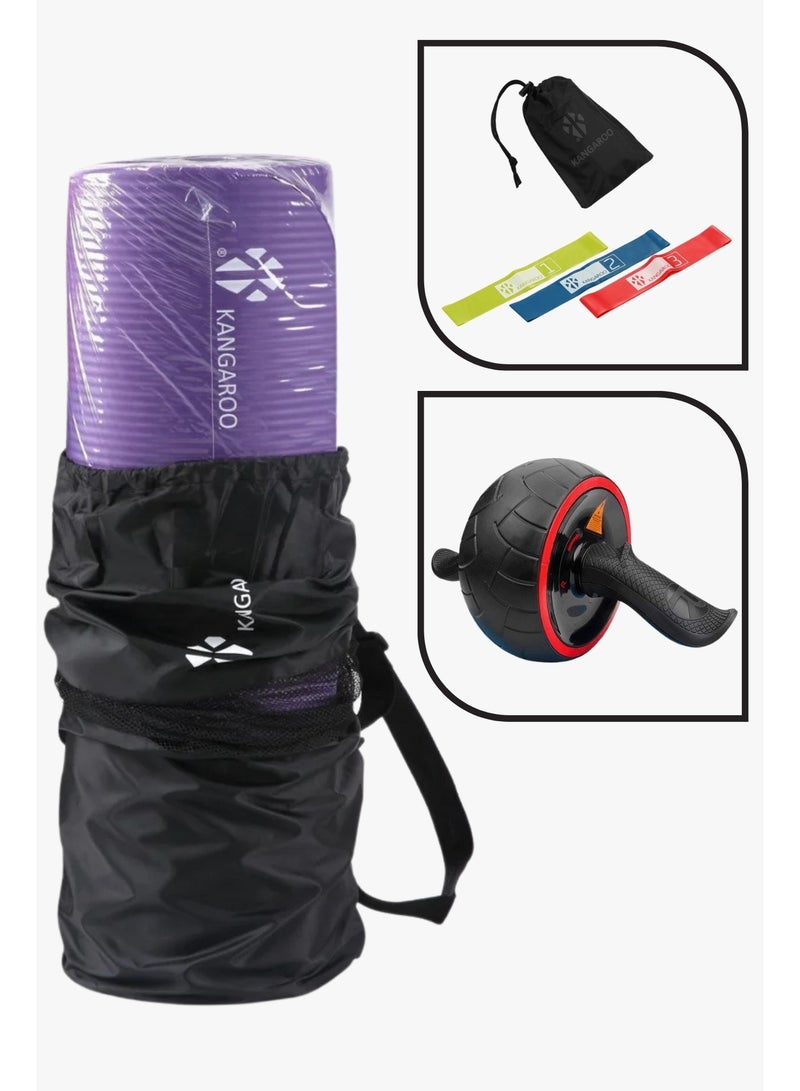 كانجرو فرشة تمارين 15 ملم و عجله مطوره و مطاط ثلاثي