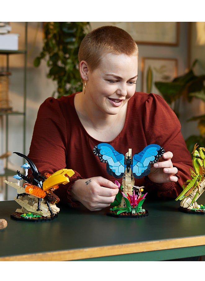LEGO - Ideas The Insect Collection 21342 Collectible Building Set For Adults; Fun Gift For Nature-Lovers, With Life-Size Display Models Of A Blue Morpho Butterfly, Hercules Beetle And Chinese Mantis (1,111 Pieces) - Image 1