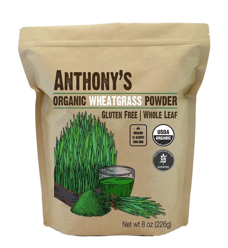 Anthony's Organic Wheatgrass Powder, 8 oz, Grown in USA, Whole Leaf, Gluten Free, Non GMO - Image 1