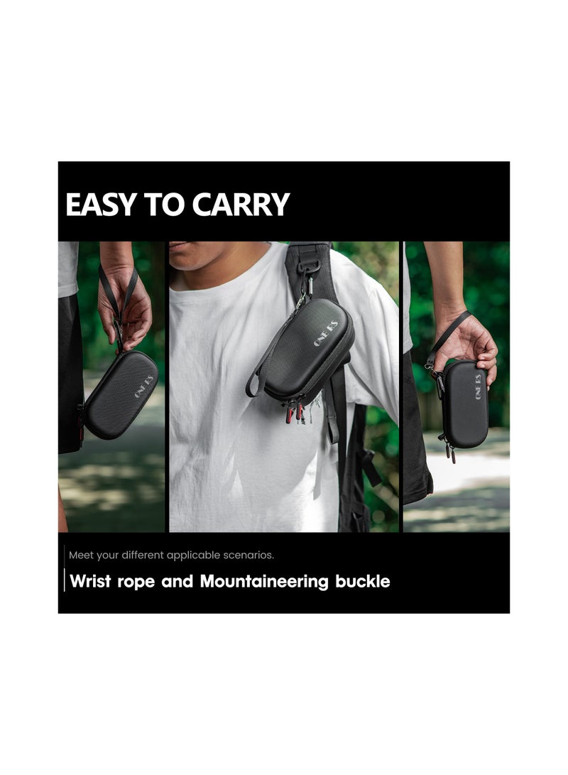 حقيبة حمل للكاميرا مع واقي شاشة زجاجي مقسى لكاميرا Insta360 ONE RS، تخزين مريح ومقاومة للماء ومتانة ضد الصدمات. - Image 5