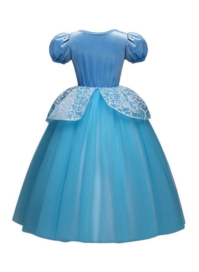 Beauenty Princess Cinderella Breathable Partywear Fancy Dress Cosplay Costume For Girls 120cm - Image 2