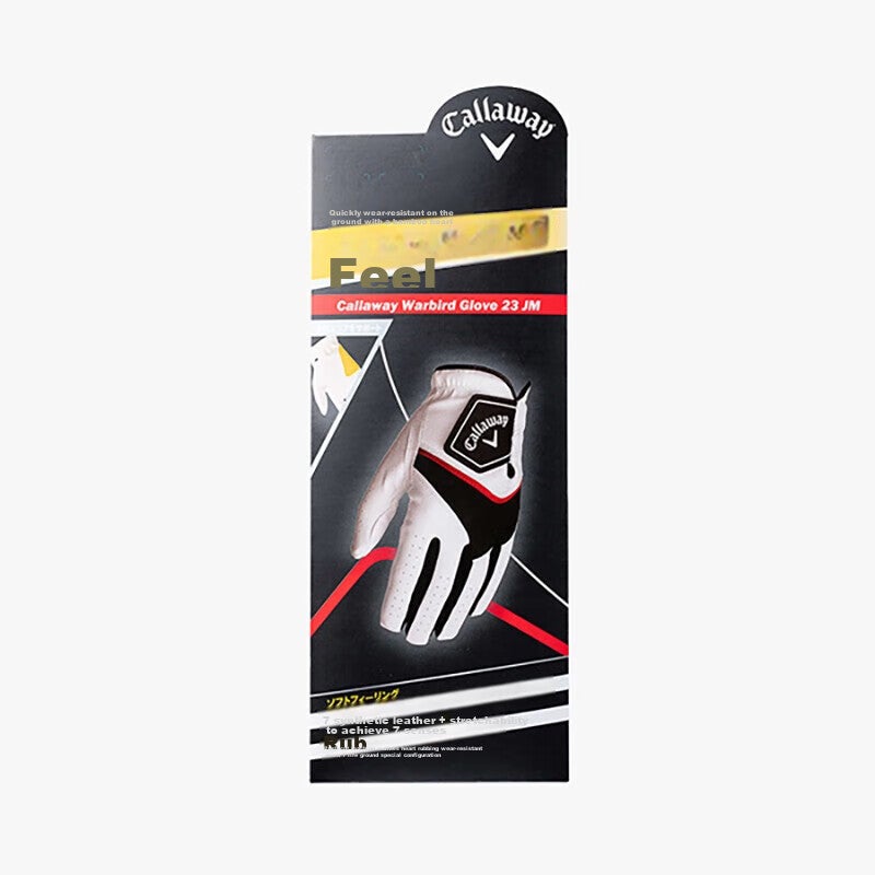 Callaway Golf Glove for Men, WARBIRD Anti-Slip Comfortable Wear-Resistant Sweat-Absorbing Breathable Left Hand Single New Style Black And Red 23 - Image 4