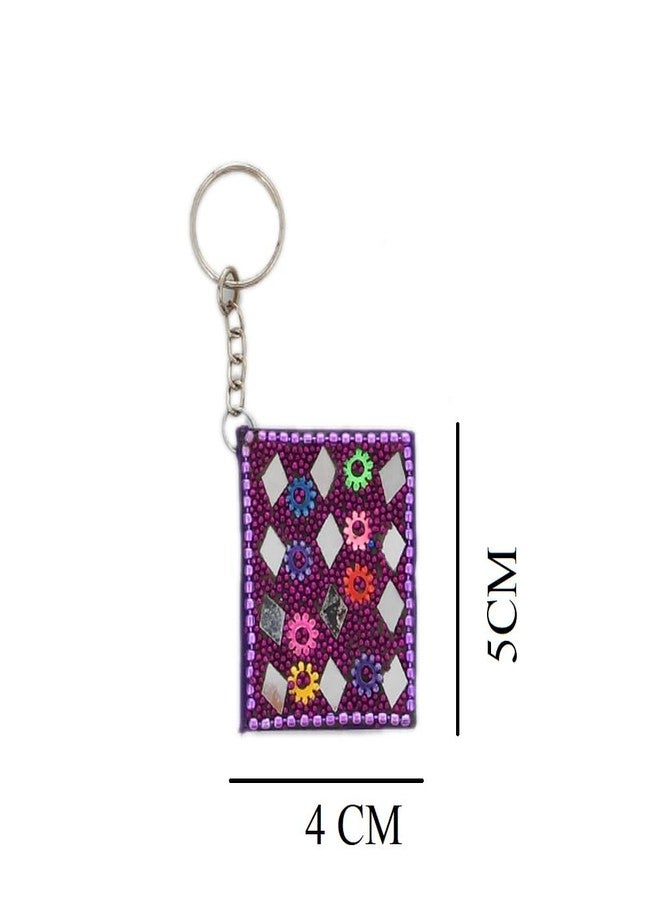 Craftam Handicraft Multicolor Keychain Keyring Diary Best for Gift and Parsonal Use. (Set of 12) - Image 5