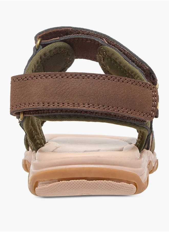 LBL by Shoexpress Boys Colourblock Sandals with Hook and Loop Closure