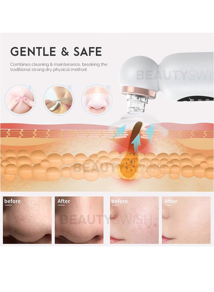 Prime by javaudan Super Micro Bubble Blackhead Remover Vacuum – 6 Heads, 3 Suction Levels, Deep Pore Cleanser with Water Cycle Technology for Face - Image 2