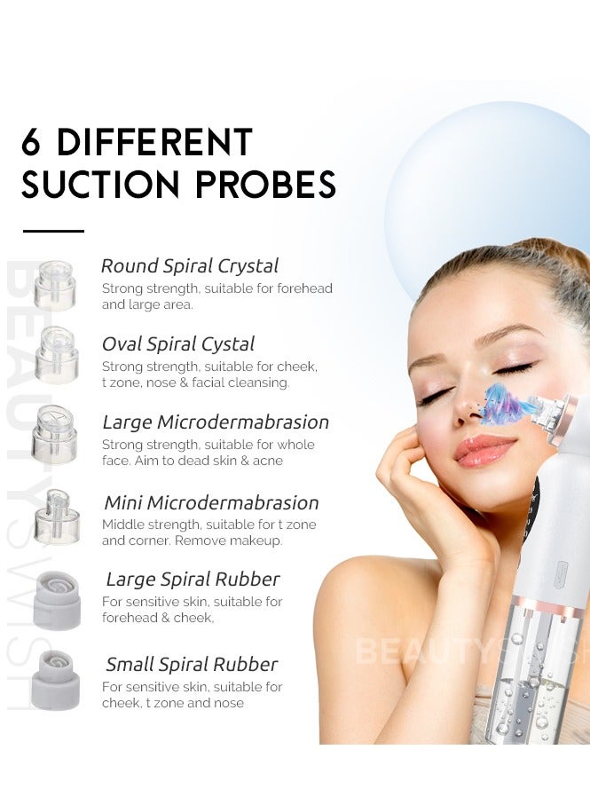 Prime by javaudan Super Micro Bubble Blackhead Remover Vacuum – 6 Heads, 3 Suction Levels, Deep Pore Cleanser with Water Cycle Technology for Face - Image 3