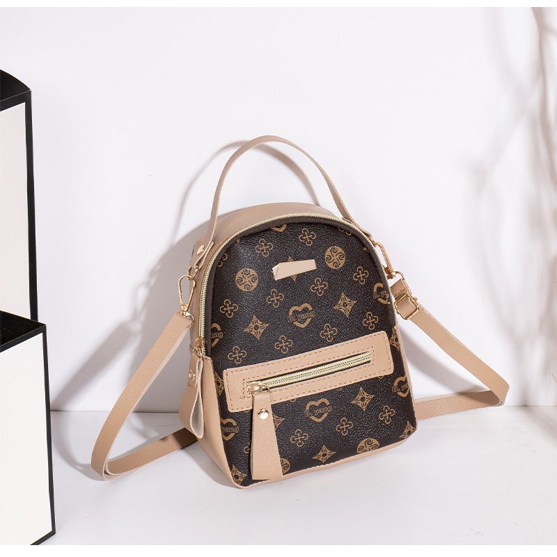 Chic Floral Student Rucksack 2023 Apricot 