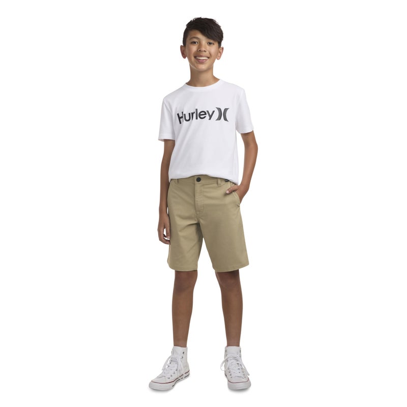 Hurley Boys' Dri-FIT Walk Shorts, Khaki, 12 - Image 4