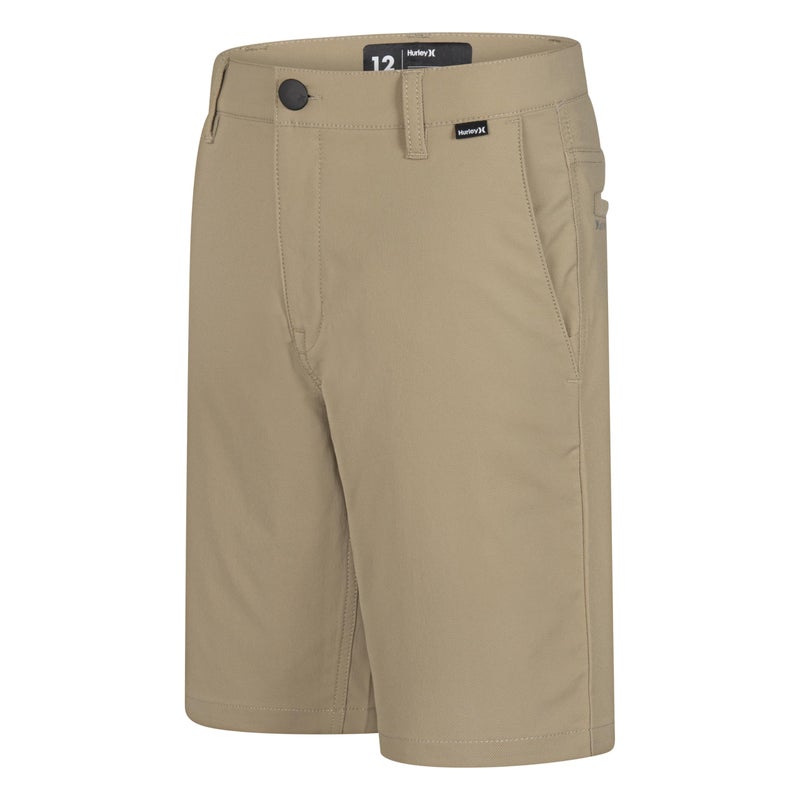 Hurley Boys' Dri-FIT Walk Shorts, Khaki, 12 - Image 1