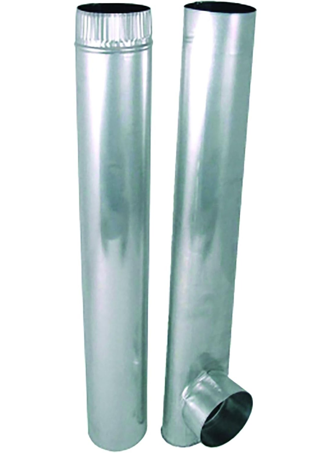 Deflecto Deflecto Aluminum Skinny Duct 4 Inches Oval Duct with 4 Inches Round TakeOff Adjustable Dryer Vent 27  48 Inches Silver DAF3  - Image 2
