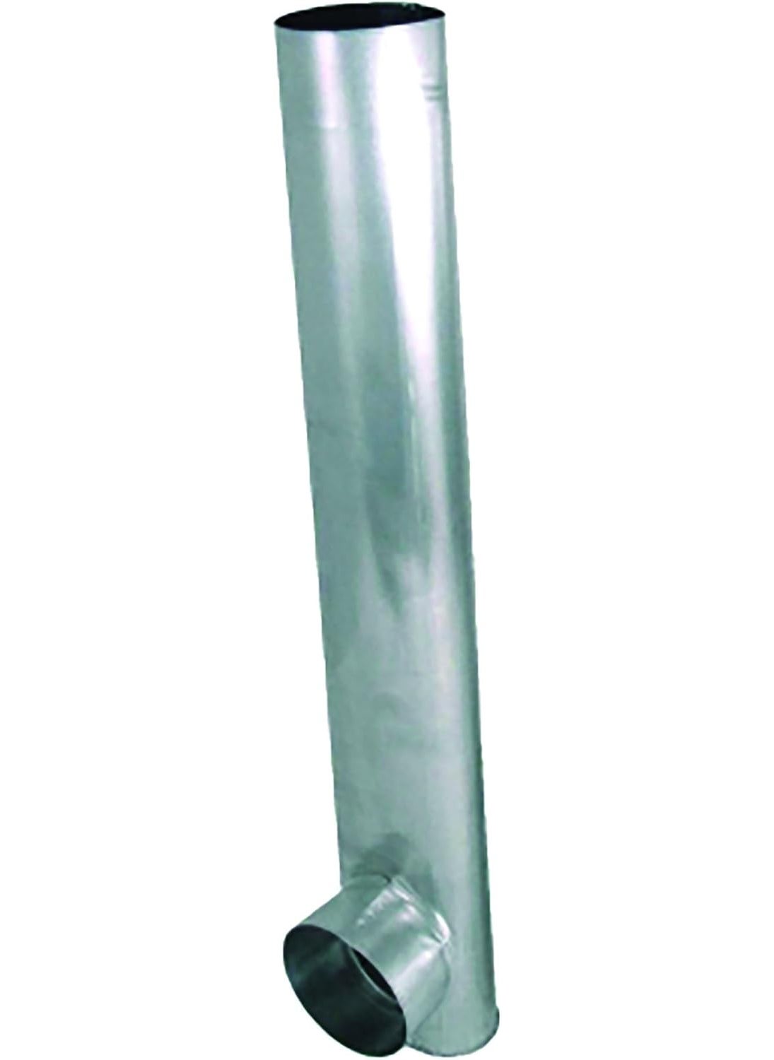 Deflecto Deflecto Aluminum Skinny Duct 4 Inches Oval Duct with 4 Inches Round TakeOff Adjustable Dryer Vent 27  48 Inches Silver DAF3  - Image 1