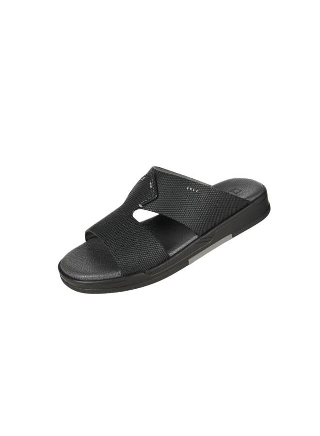 barjeel uno 008-3663 Barjeel Uno Mens Arabic Sandals MSA134 Black - Image 1