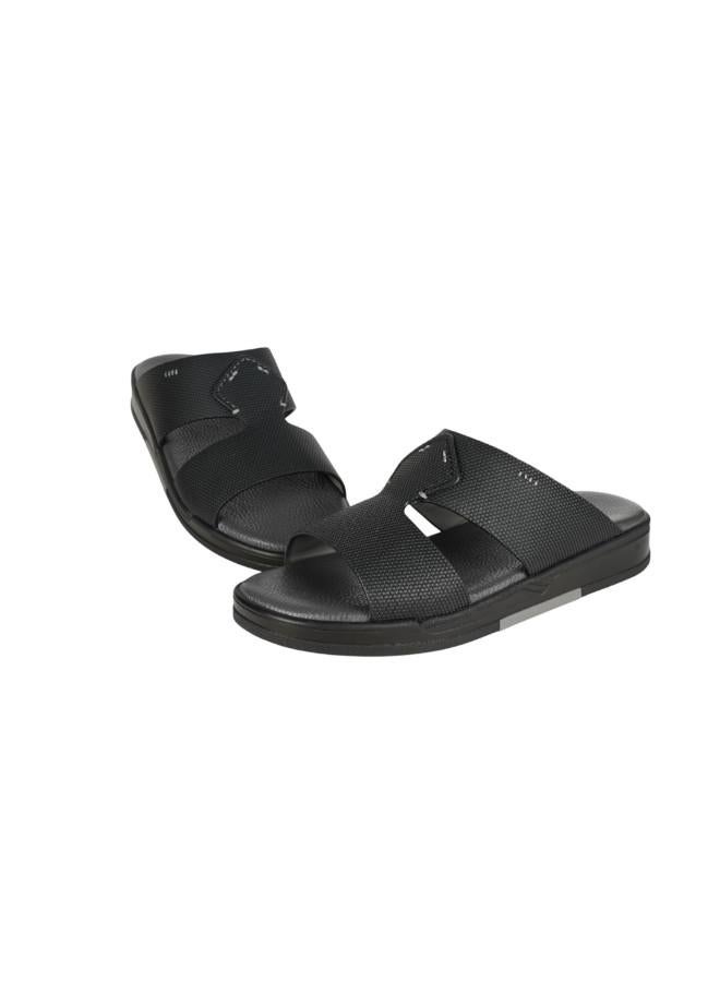 barjeel uno 008-3663 Barjeel Uno Mens Arabic Sandals MSA134 Black - Image 3