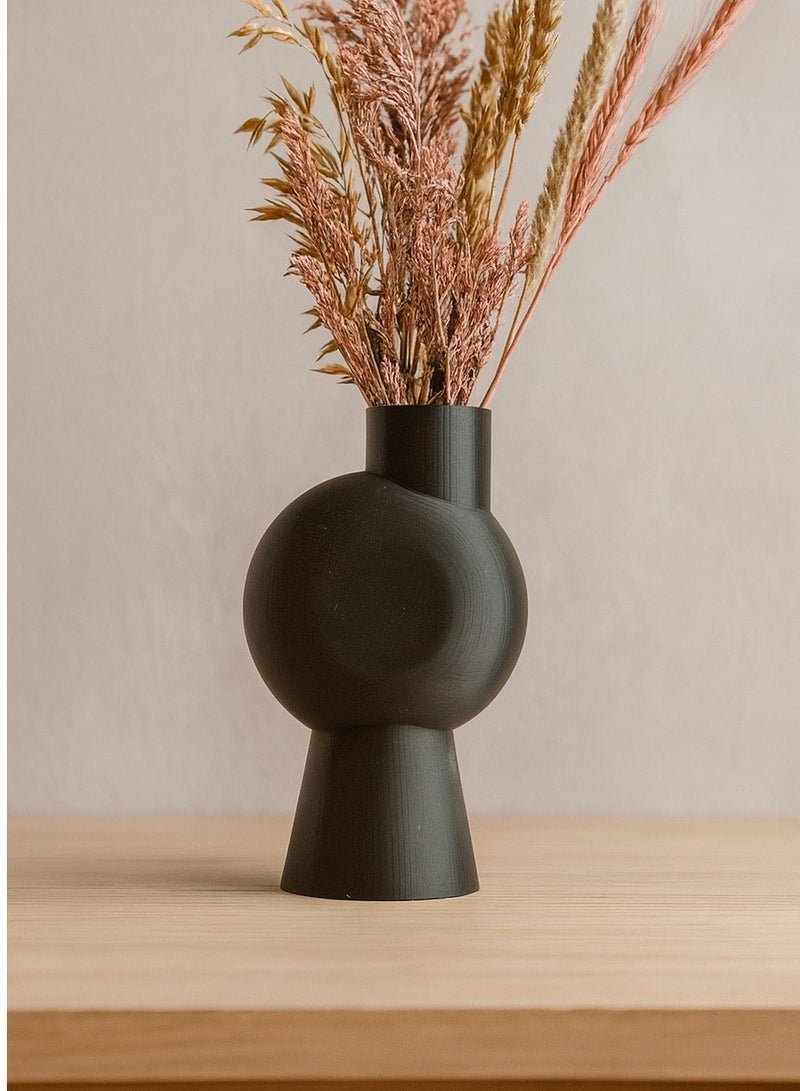 أخوة ثلاثي الأبعاد مزهرية عصرية بلاستيكية – لمسة ديكور حديثة للمنزل - Image 1