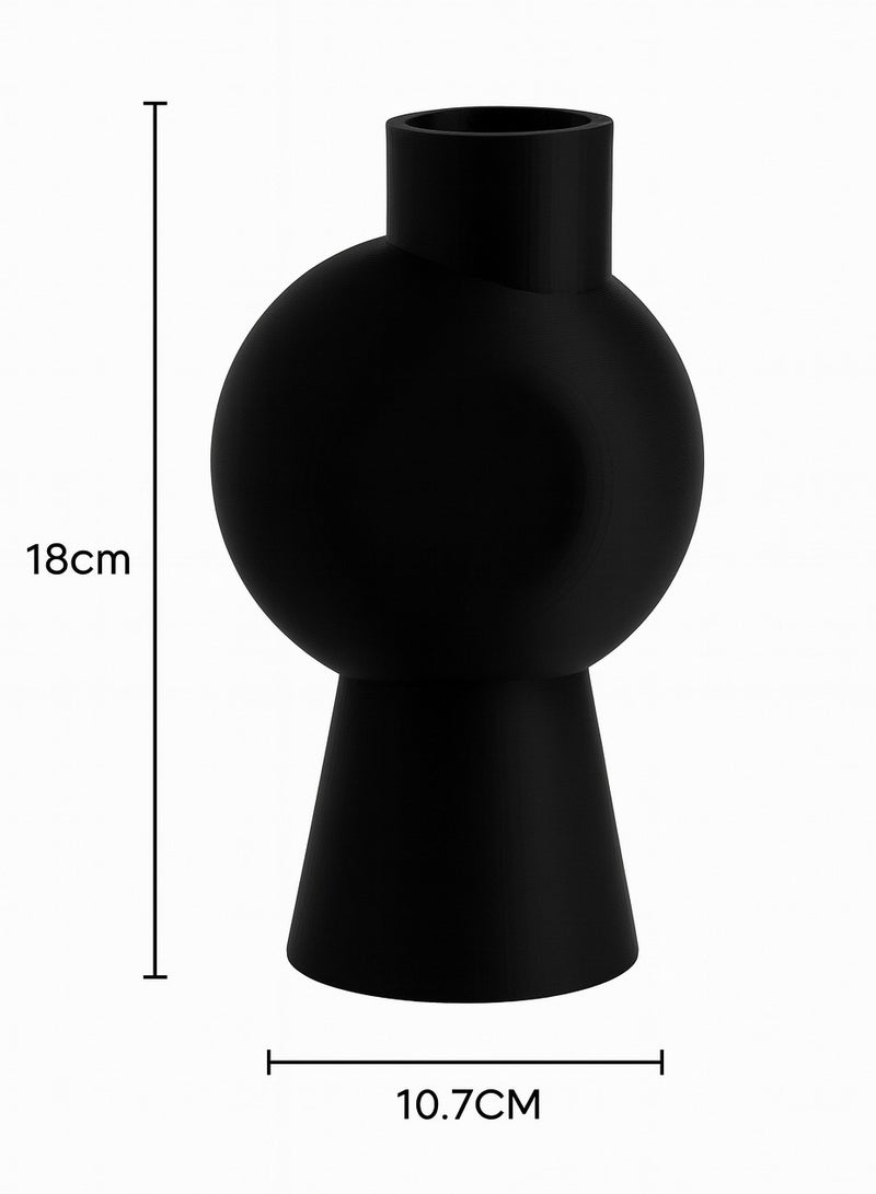 أخوة ثلاثي الأبعاد مزهرية عصرية بلاستيكية – لمسة ديكور حديثة للمنزل - Image 2