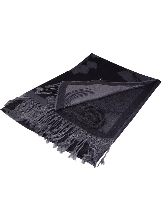 كوفوز وشاح نسائي من OSHIMA، وشاح كشمير حريري، بونشوهات ناعمة، وشاح باشمينا مقلوب بنقوش بيزلي حريري ناعم مع أطراف مهدبة - Image 2