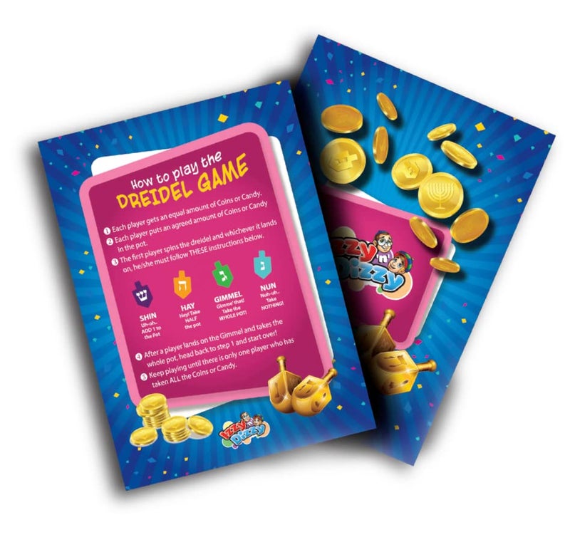Izzy 'n' Dizzy Hanukkah Wooden Dreidel (Pack of 10) - Medium - Image 5