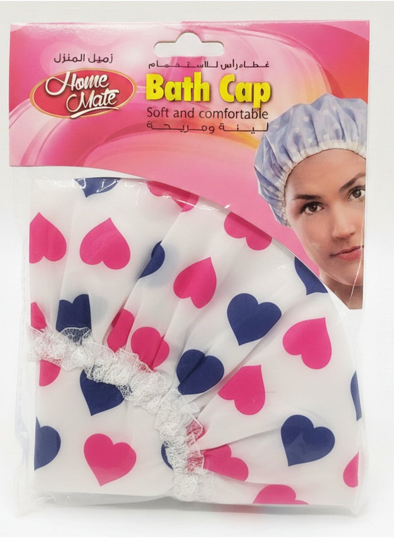 Home Mate Bath Hair Moisture Proof Cap Shower Cap Waterproof Shower Hair Cap