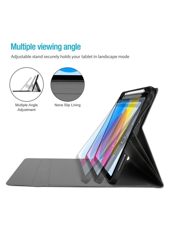 DUSALA Lightweight Smart Cover with Magnetically Detachable Wireless Keyboard for iPad 2022 (10th Gen) 10.9 inch Black - Image 5
